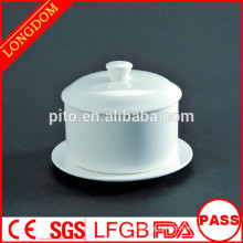 2015 New Design hot sale hotel restaurant ceramic soup bowl with cover with holder